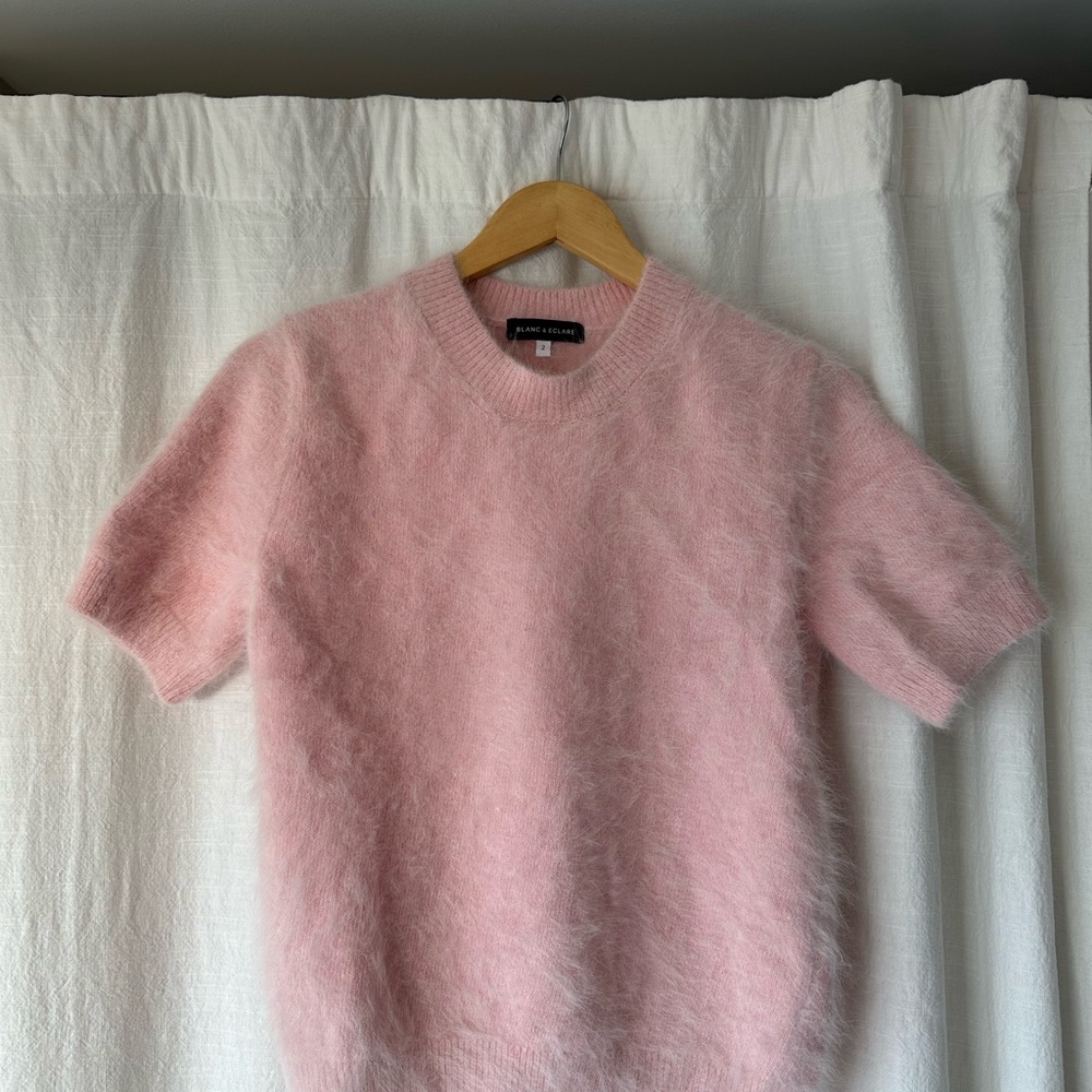 Blanc & Eclare Pink Mohair Sweater